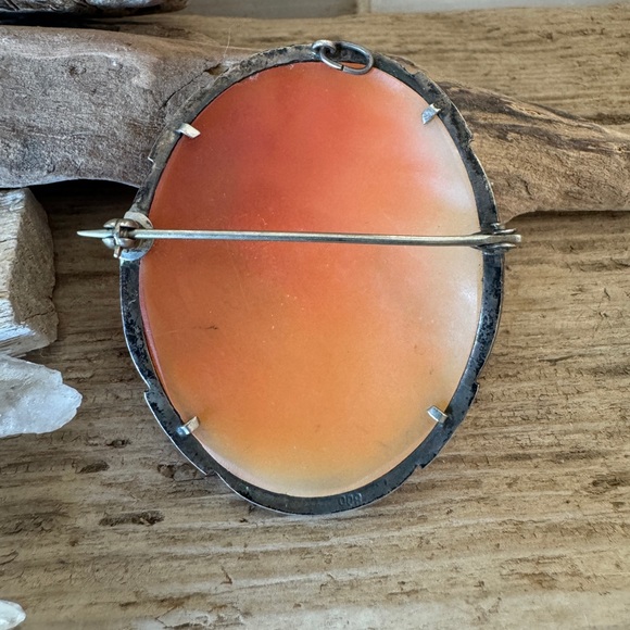 Vintage large 1940’s cameo pin/pendant from Torres del Greco - Picture 4 of 6